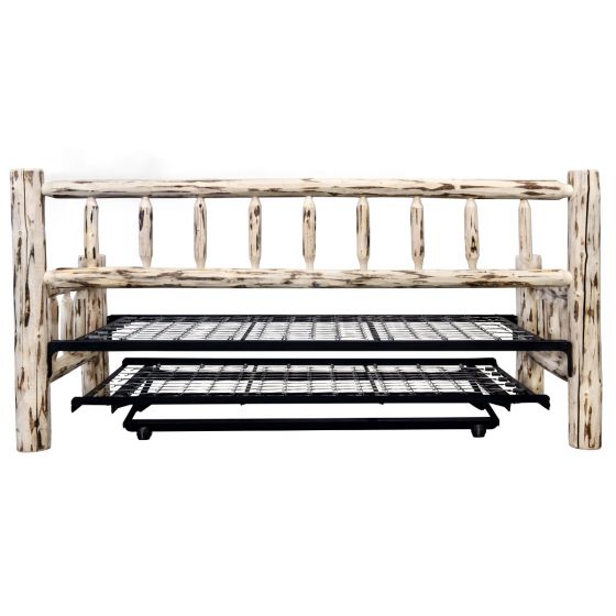 Montana Log Day Bed with Trundle - Thumbnail 2