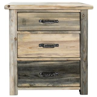 Big Sky Collection 3 Drawer Chest of Drawers, Natural Finish