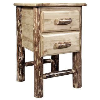 Glacier Country Collection 2 Drawer Nightstand
