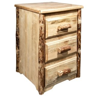 Glacier Country Collection 3 Drawer Nightstand