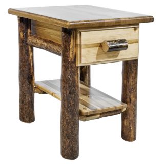 Glacier Country Collection Nightstand with Drawer