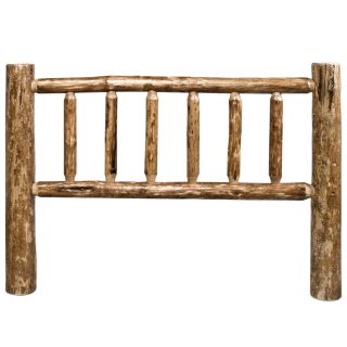 Glacier Country Collection Classic Log Headboard, Queen Size Shown