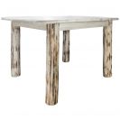 Homestead Collection 4 Post Dining Table with Leaves, (No Leaves Inserted) Ready to Finish