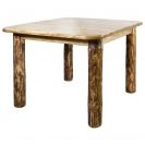 Glacier Country Collection Dining Table with 4 Leaves, (No Leaves Inserted)