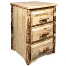 Glacier Country Collection 3 Drawer Nightstand