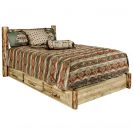 Glacier Country Collection Platform Bed with Storage