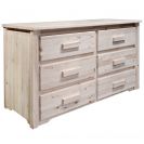 Homestead Collection 6 Drawer Dresser, Ready to Finish