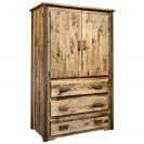 Homestead Collection Armoire, Early American Stain and Lacquer Finish