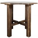 Homestead Collection Bistro Table, Octagonal Top, 40 Inch Height - Early American Stain and Lacquer