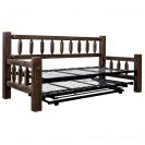 Homestead Collection Day Bed with Trundle, Early American Stain and Lacquer Finish