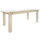 Homestead Collection 4 Post Dining Table with Two 18 Inch Removable Leaves