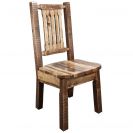 Homestead Collection Dining Side Chair, Stained & Lacquered, Wooden Seat