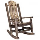 Homestead Collection Log Rocker, Early American Stain and Lacquer Finish