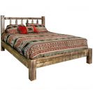 Homestead Collection Platform Bed, Early American Stain and Lacquer Finish - Queen Bed Shown