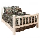 Homestead Collection Classic Spindle Style Bed, Ready to Finish - Queen Bed Shown
