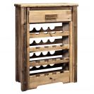 Homestead Collection Wine Cabinet, Early American Stain and Lacquer Finish