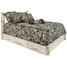 Montana Collection Platform Storage Bed, Queen Sized Shown