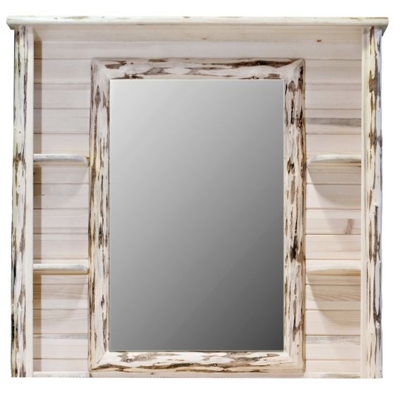 Deluxe Dresser Mirror, Distressed Wood Dresser Mirror