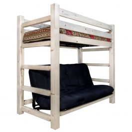 Homestead Twin Bunk Bed Over Full Futon, Bunk Beds Ct